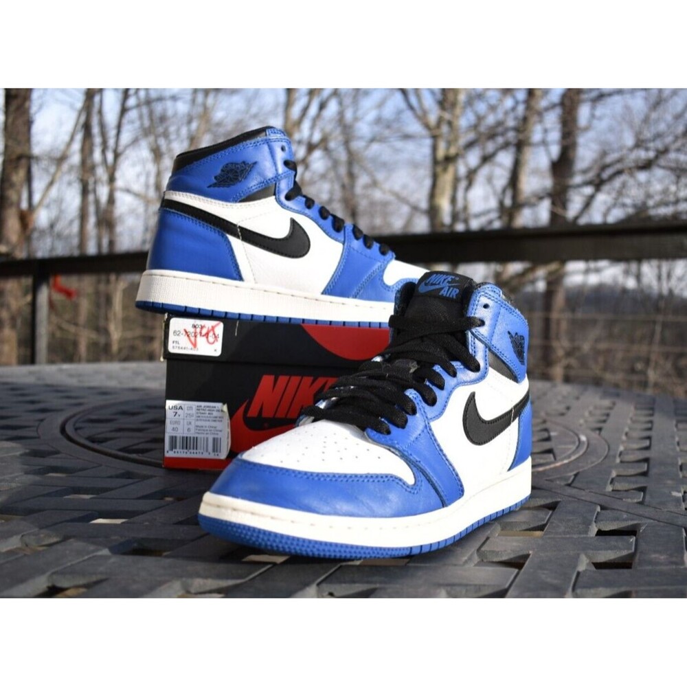 Nike Air Jordan 1 Retro High OG BG 'Game Royal' 2018  575441-403  Youth Size 7Y